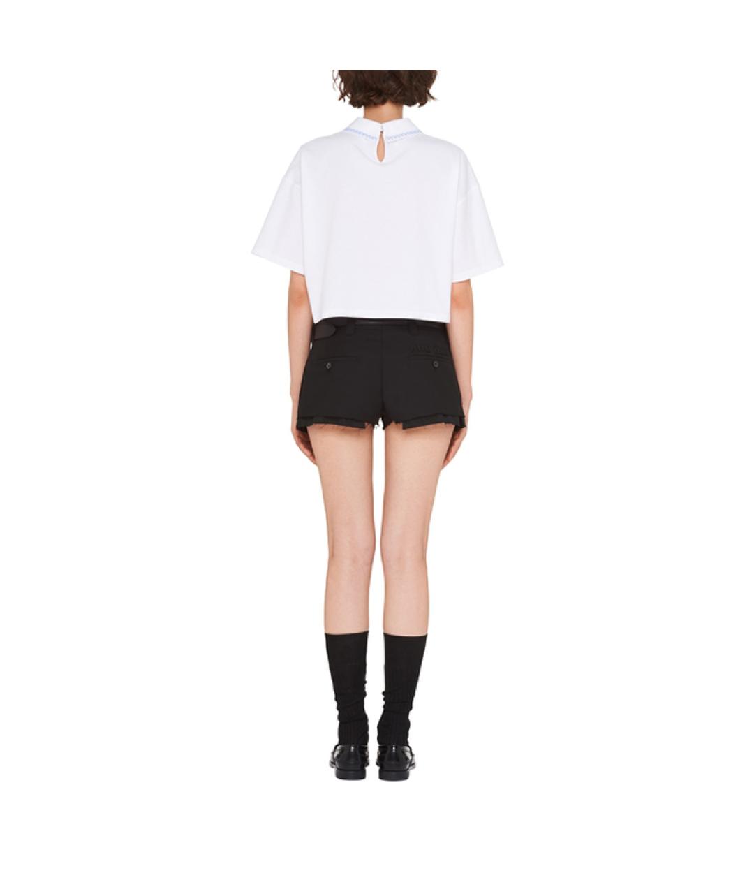 MIU MIU Белая футболка, фото 3