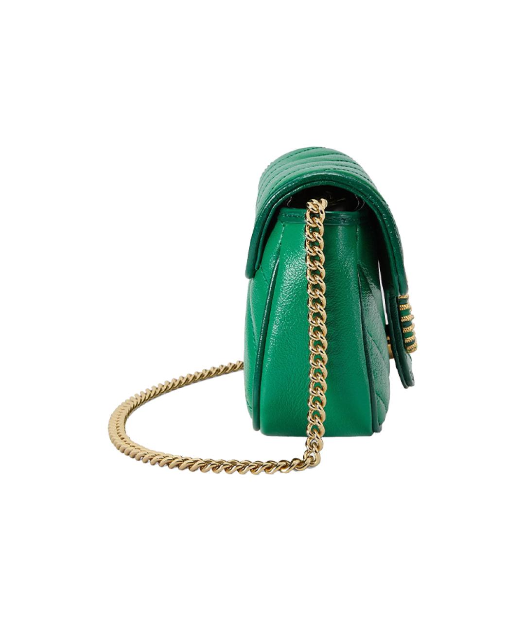 GUCCI Зеленая кожаная сумка через плечо, фото 4