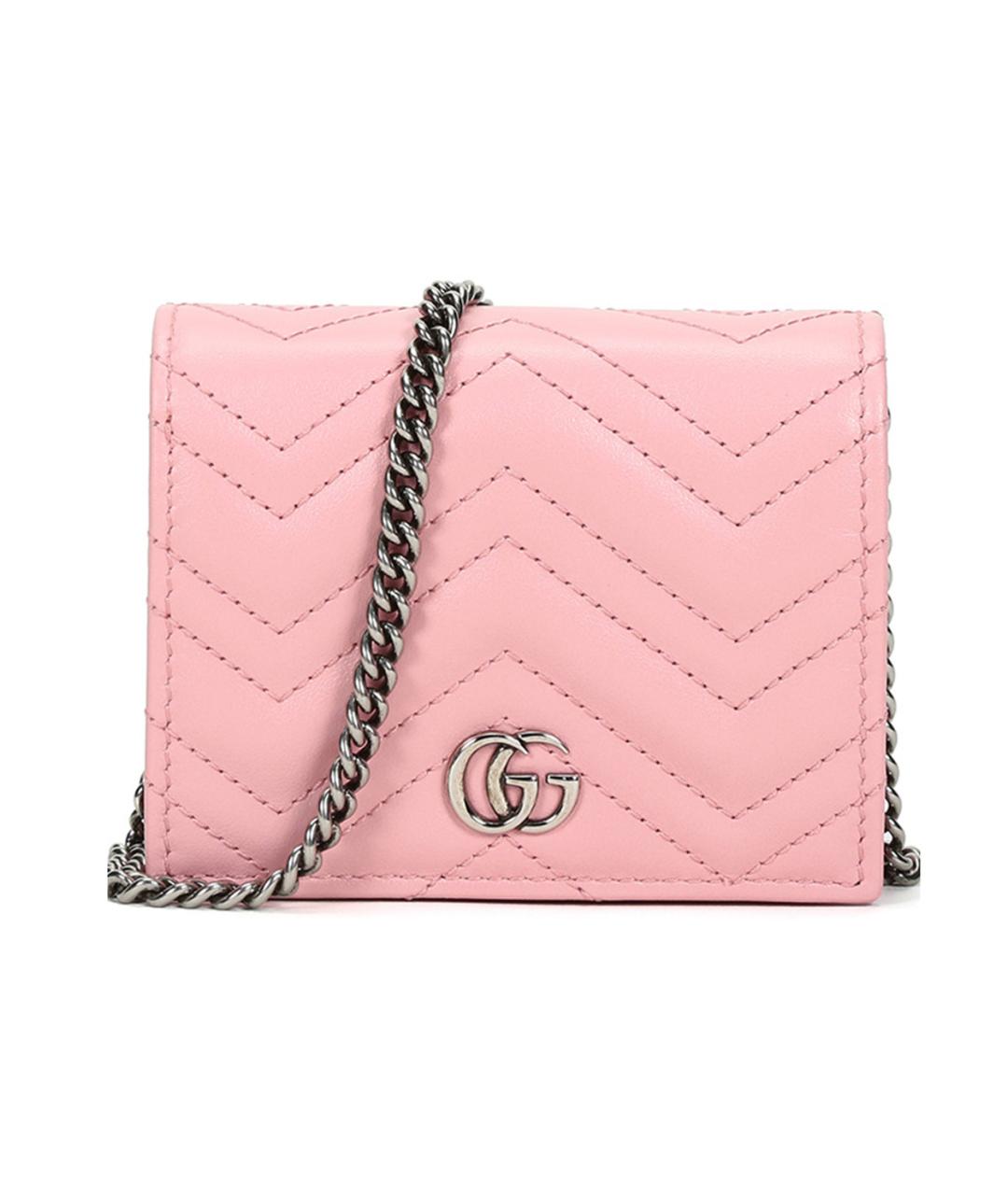 GUCCI Розовая кожаная сумка через плечо, фото 1