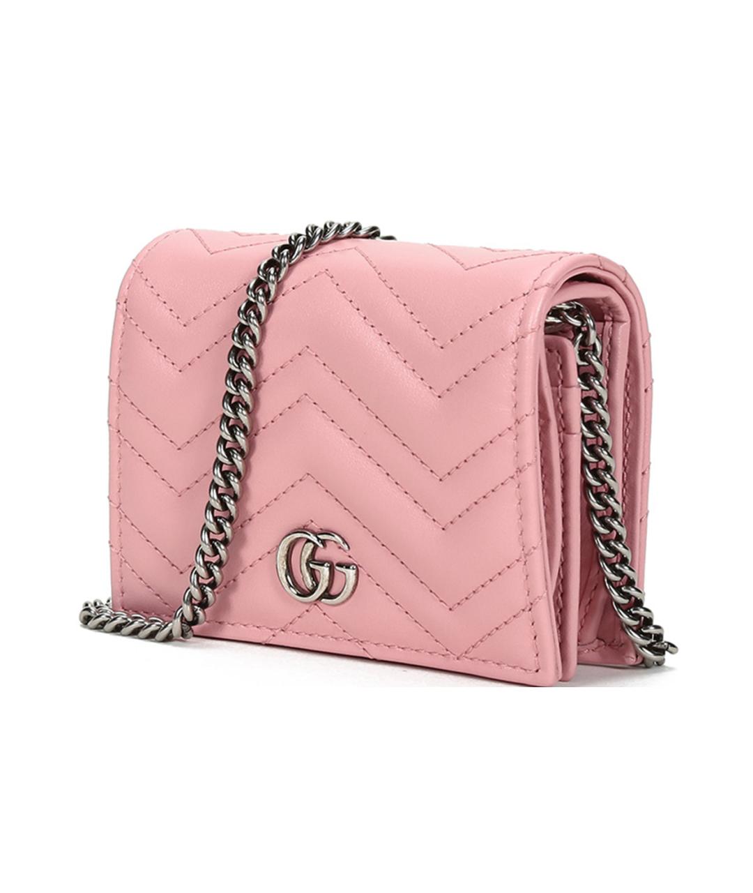 GUCCI Розовая кожаная сумка через плечо, фото 2