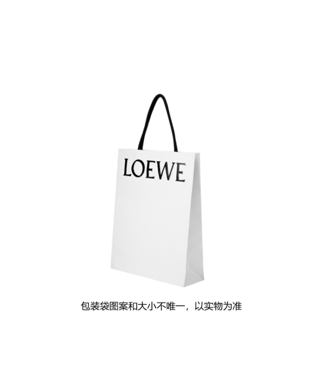 LOEWE Серый шерстяной шарф, фото 3