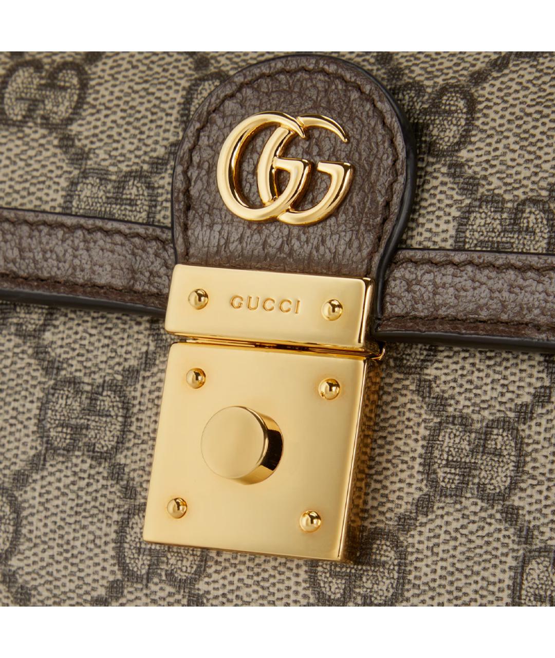 GUCCI Коричневая сумка с короткими ручками, фото 7