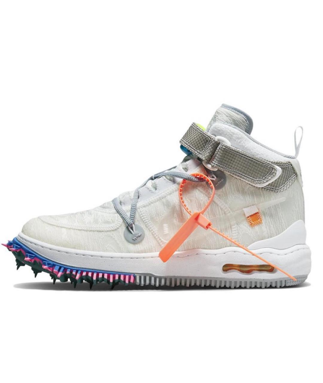 NIKE X OFF-WHITE Белые текстильные кроссовки, фото 6