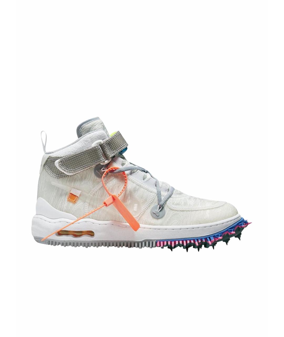 NIKE X OFF-WHITE Белые текстильные кроссовки, фото 1