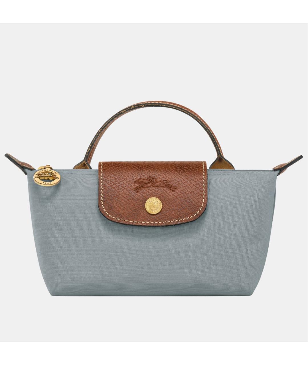 LONGCHAMP Серая сумка с короткими ручками, фото 6