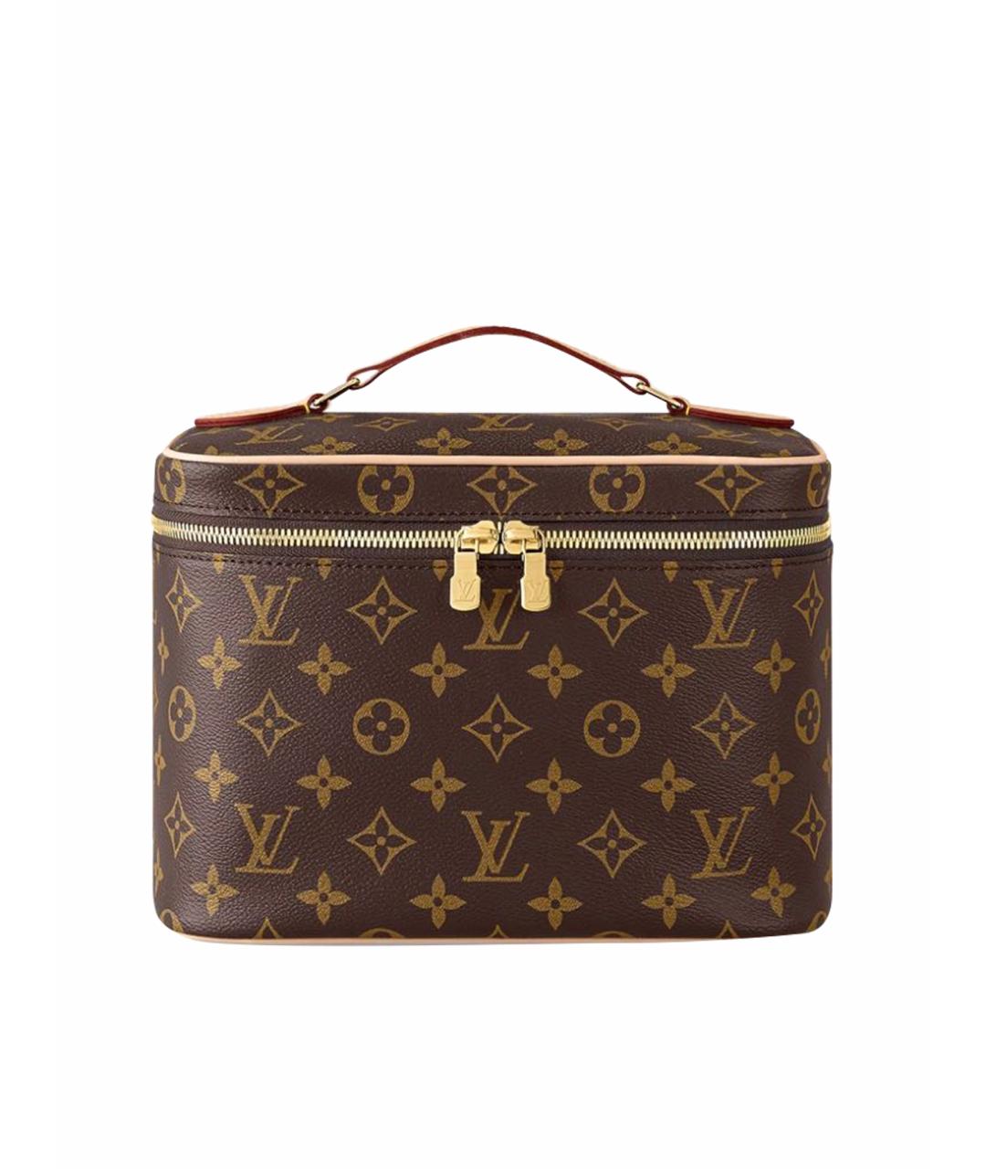 LOUIS VUITTON Коричневая косметичка из искусственной кожи, фото 1