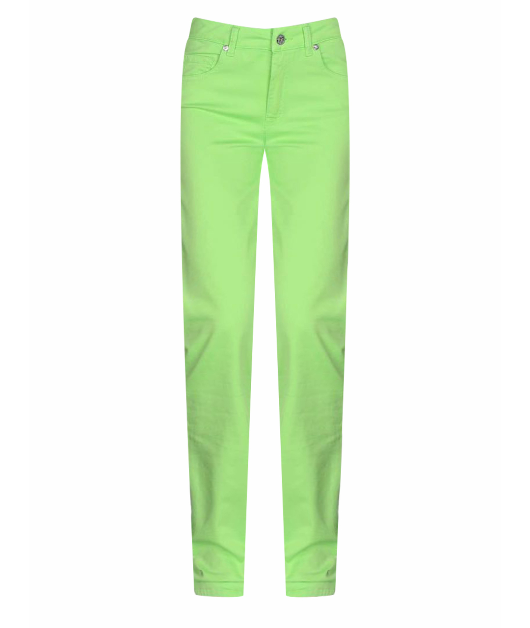 BLUGIRL Зеленые хлопковые брюки узкие, фото 1