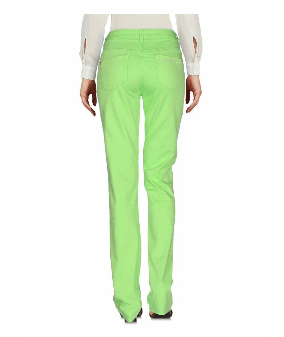 BLUGIRL Зеленые хлопковые брюки узкие, фото 2