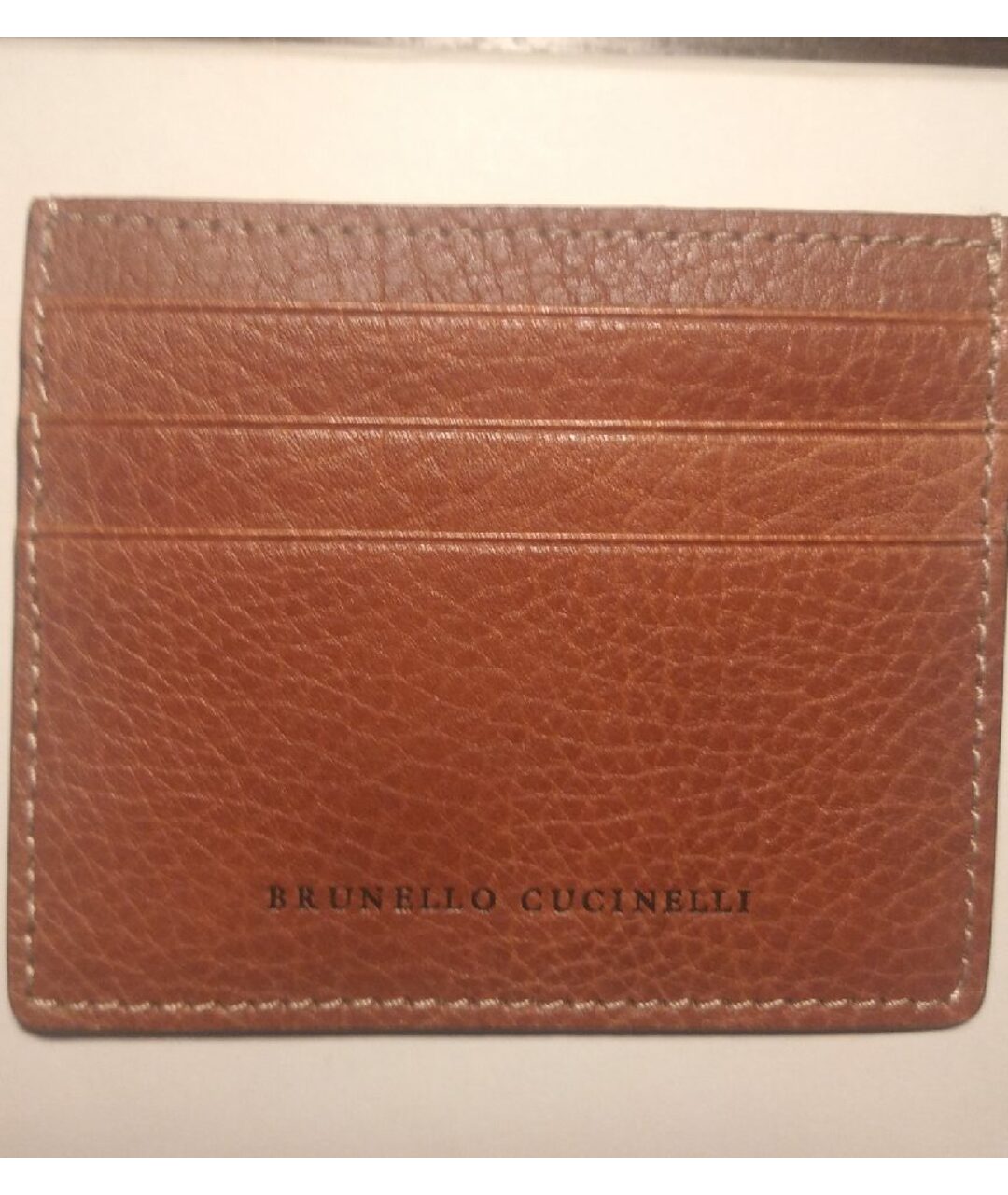 BRUNELLO CUCINELLI Коричневый кожаный кошелек, фото 3