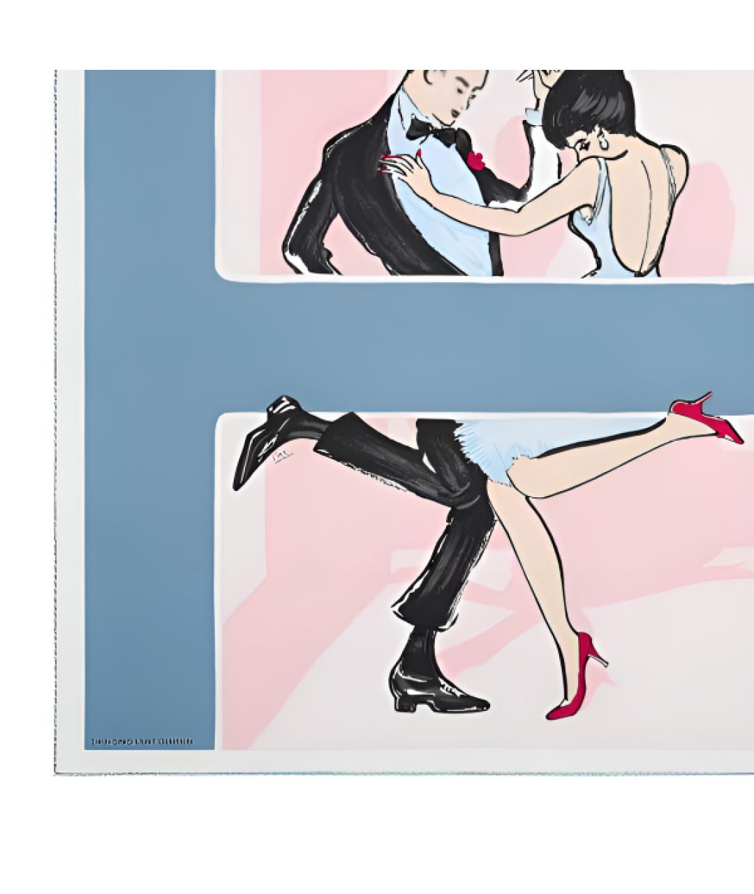 HERMES Голубой шелковый шарф, фото 3