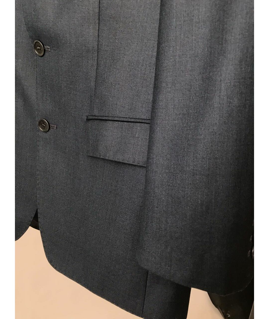 ARMANI COLLEZIONI Темно-синий шерстяной пиджак, фото 4