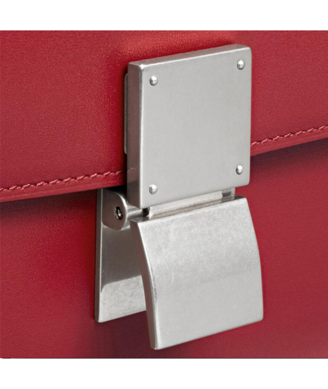 CELINE Бордовая кожаная сумка через плечо, фото 2