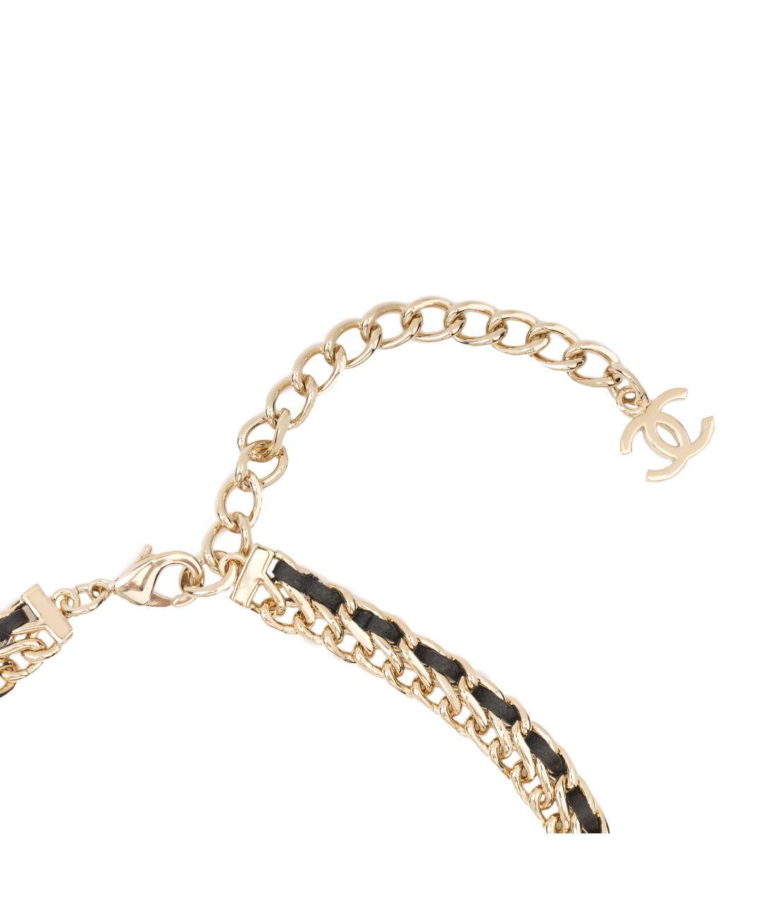 CHANEL Золотое латунное колье, фото 3