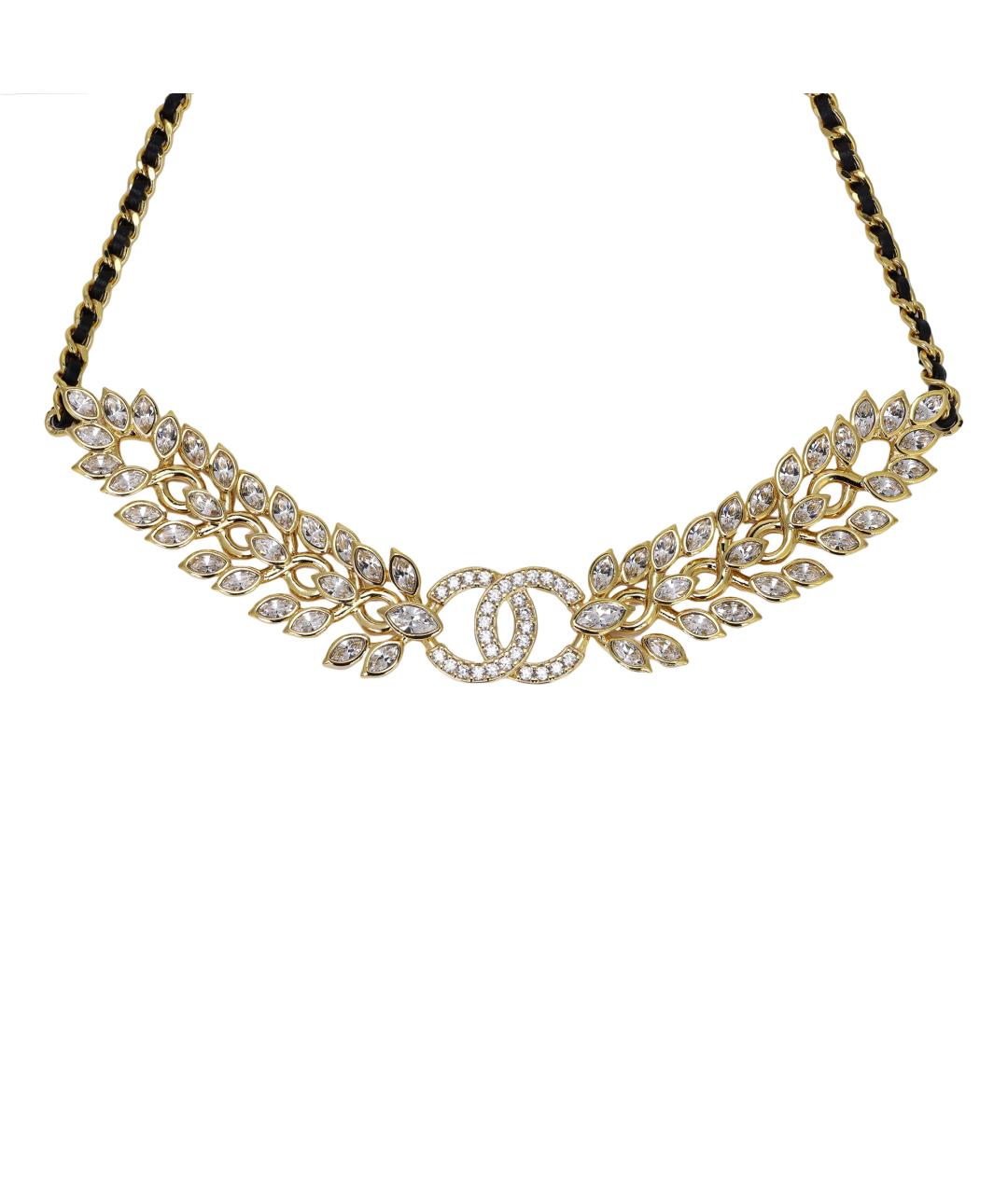 CHANEL Золотое латунное колье, фото 3