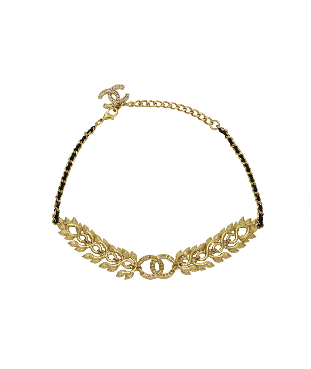 CHANEL Золотое латунное колье, фото 2