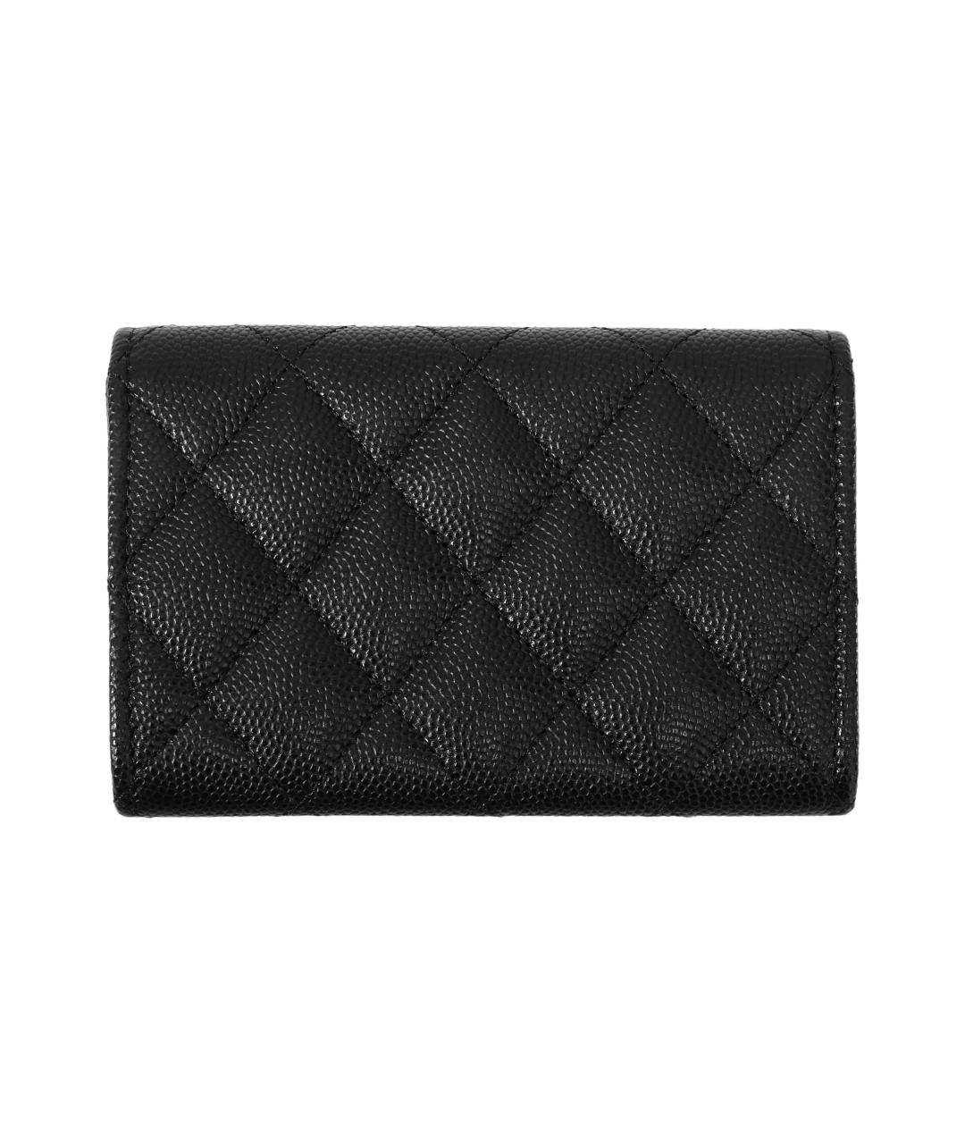 CHANEL Черный кожаный кошелек, фото 3