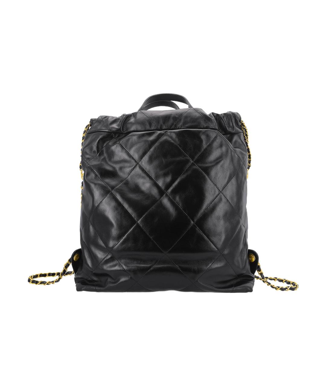 CHANEL Черный кожаный рюкзак, фото 2