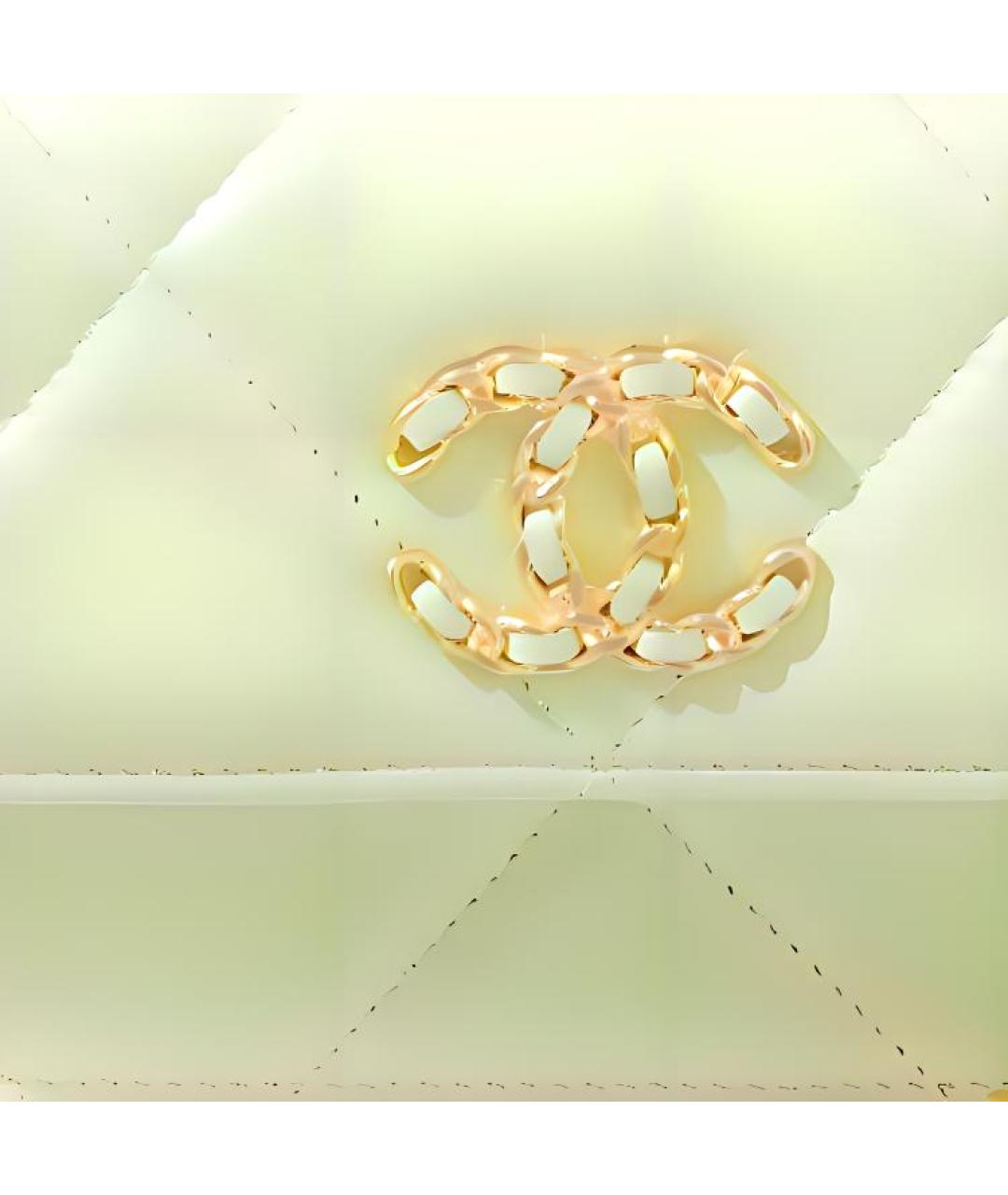 CHANEL Салатовая кожаная сумка через плечо, фото 3