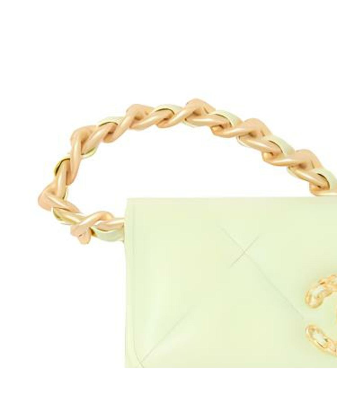 CHANEL Салатовая кожаная сумка через плечо, фото 4