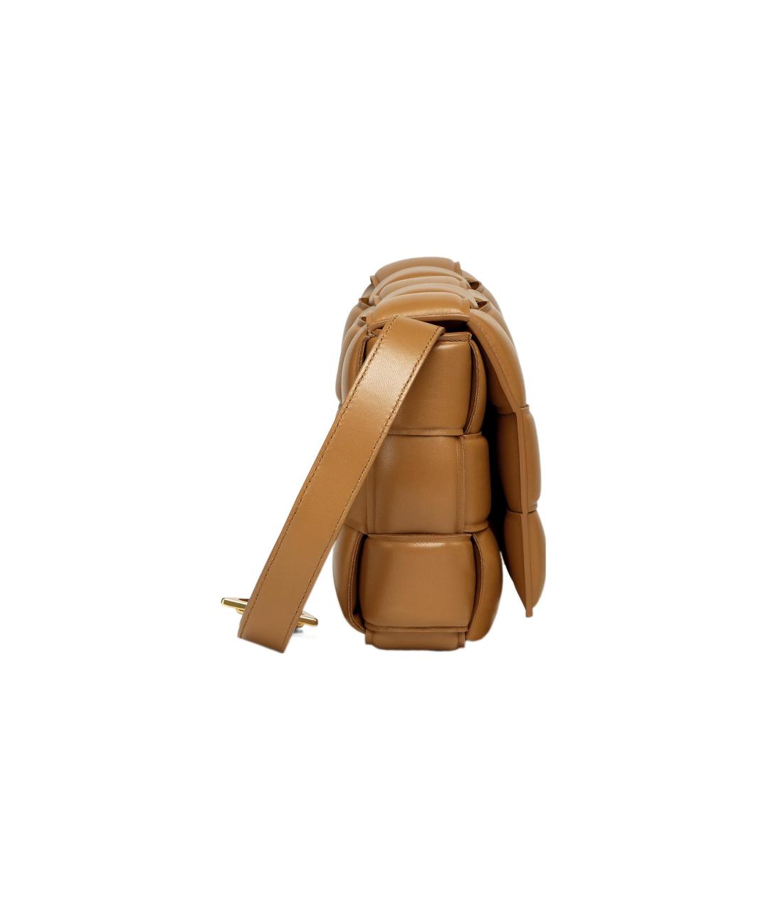BOTTEGA VENETA Коричневая кожаная сумка через плечо, фото 3