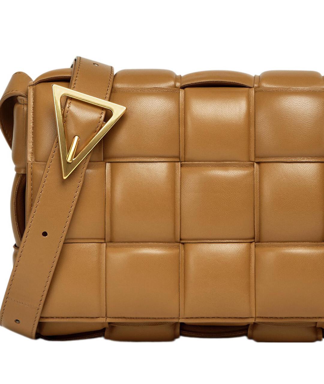 BOTTEGA VENETA Коричневая кожаная сумка через плечо, фото 2