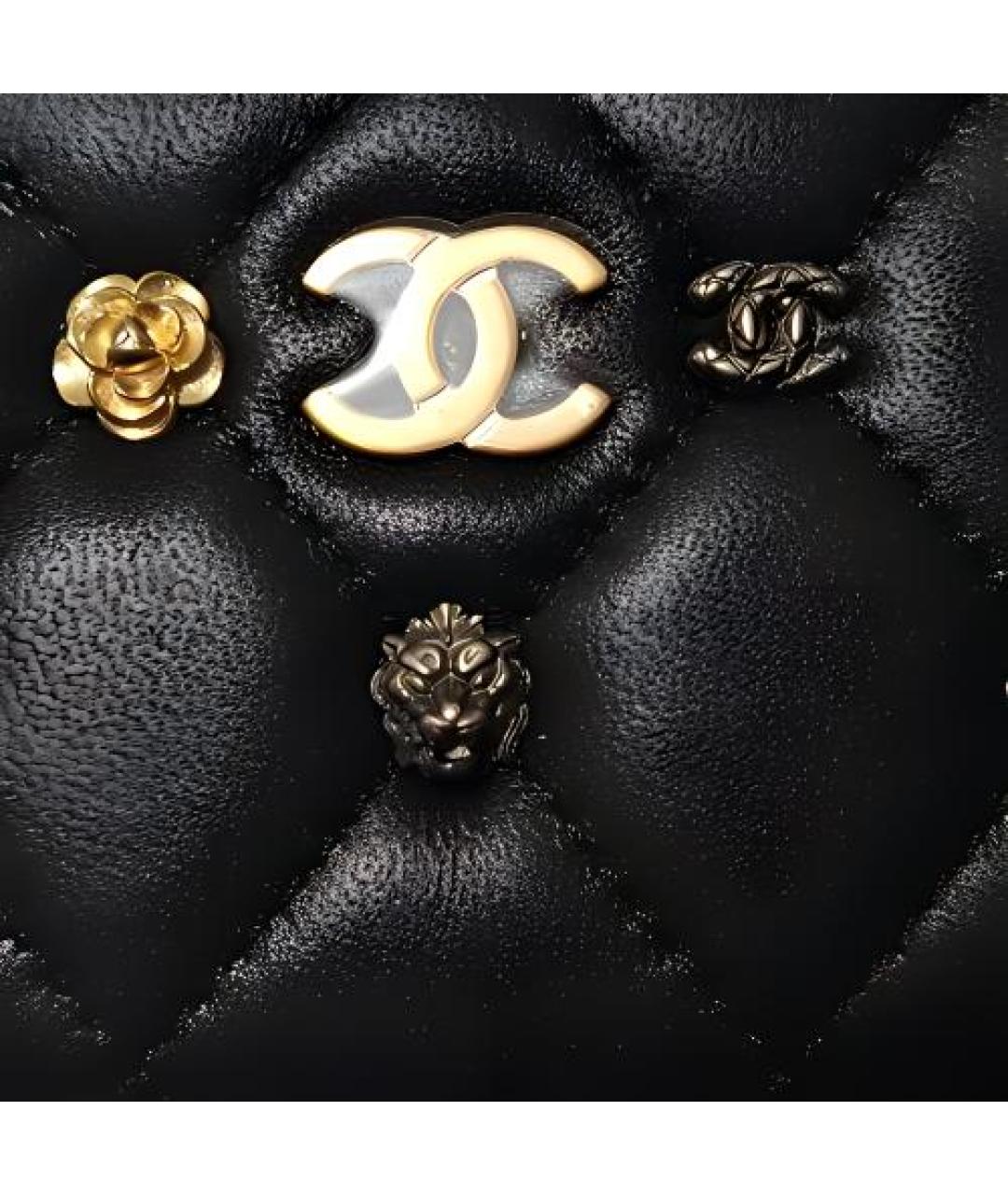 CHANEL Черный кожаный кардхолдер, фото 4