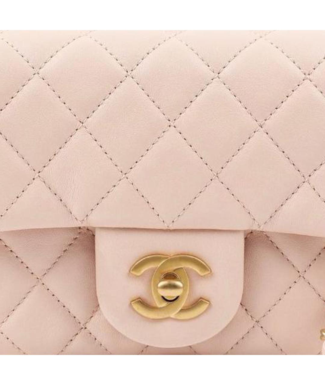 CHANEL Розовая кожаная сумка через плечо, фото 3