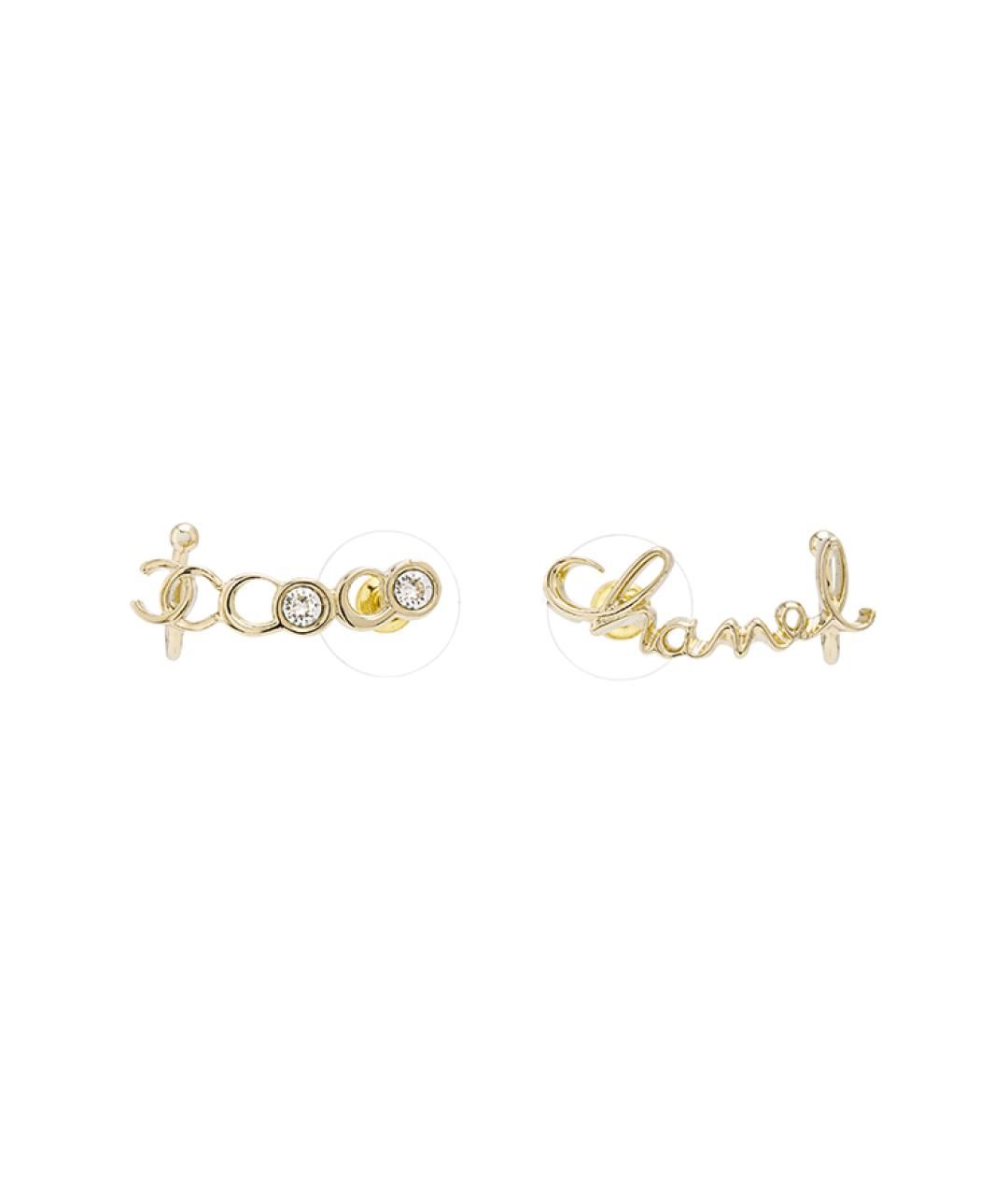 CHANEL Золотые серьги, фото 1