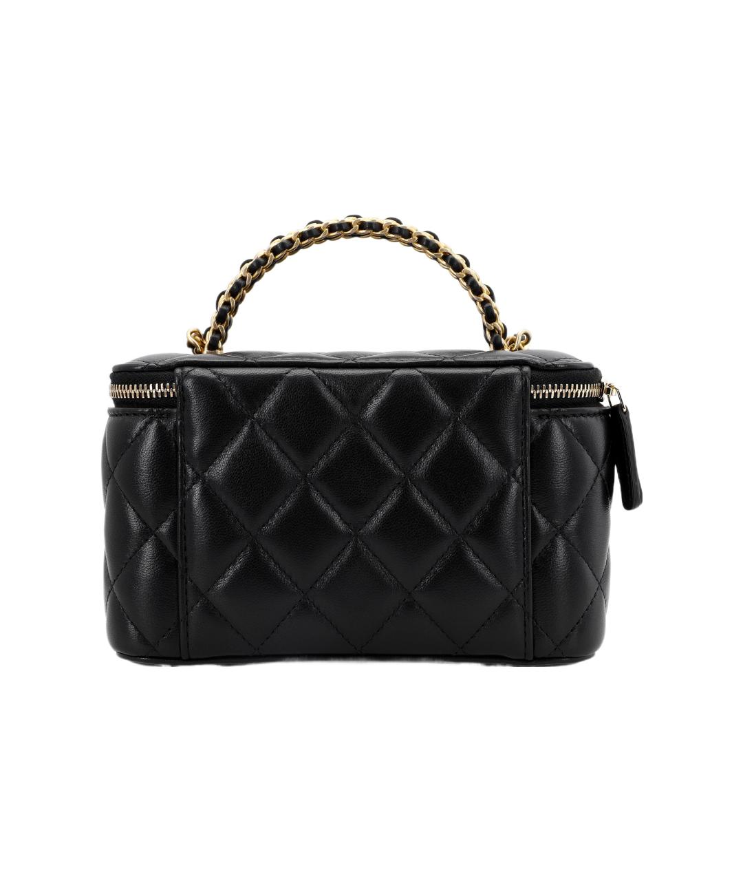 CHANEL Черная кожаная сумка через плечо, фото 4