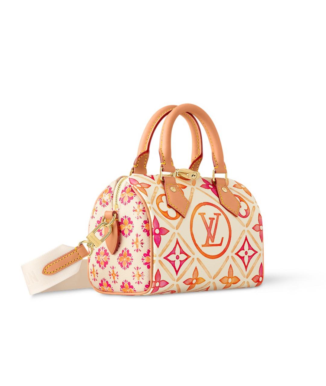 LOUIS VUITTON Розовая кожаная сумка с короткими ручками, фото 2