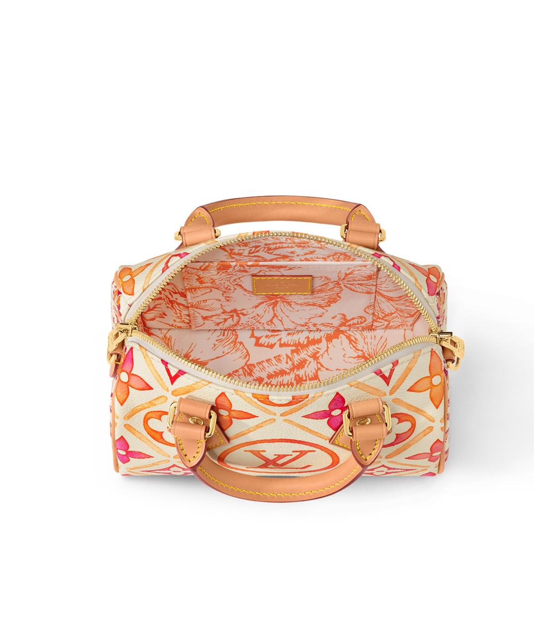 LOUIS VUITTON Розовая кожаная сумка с короткими ручками, фото 3