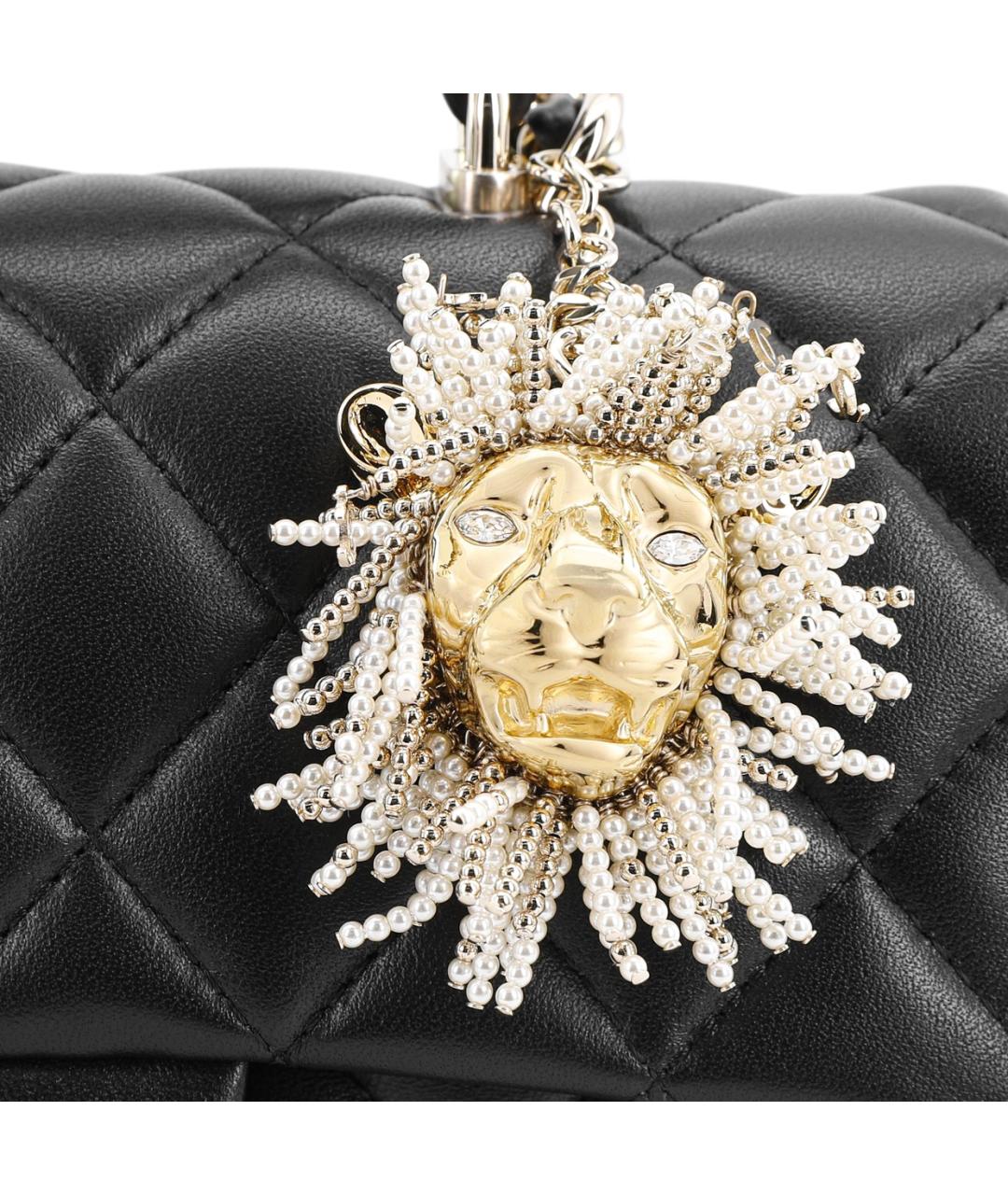 CHANEL Черная кожаная сумка через плечо, фото 4