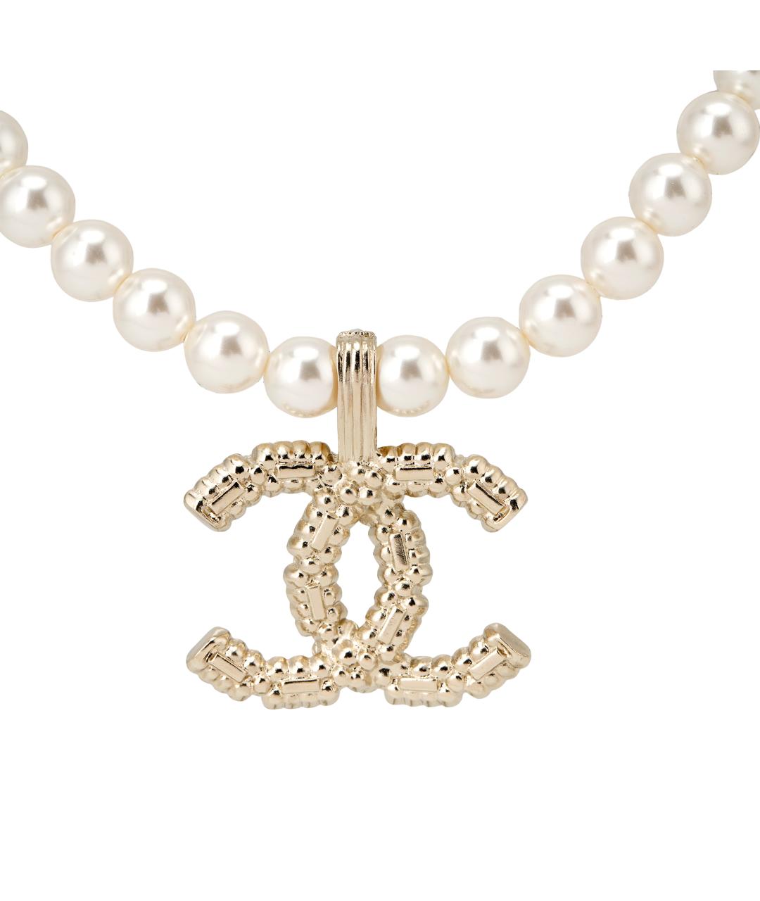 CHANEL Золотое жемчужное колье, фото 2