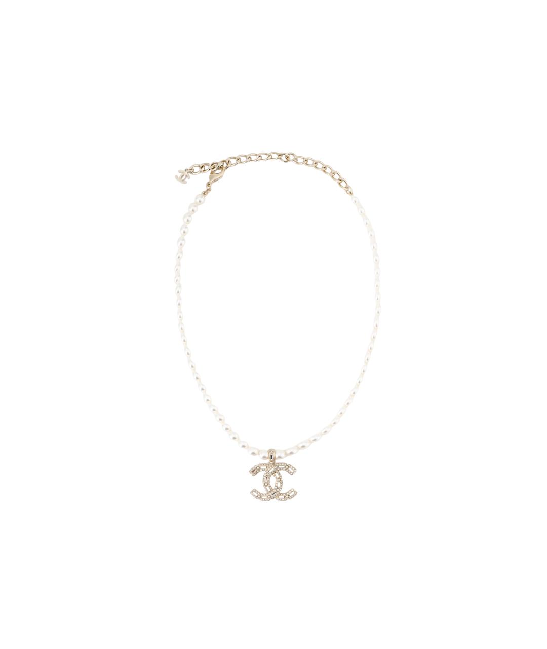 CHANEL Золотое жемчужное колье, фото 4