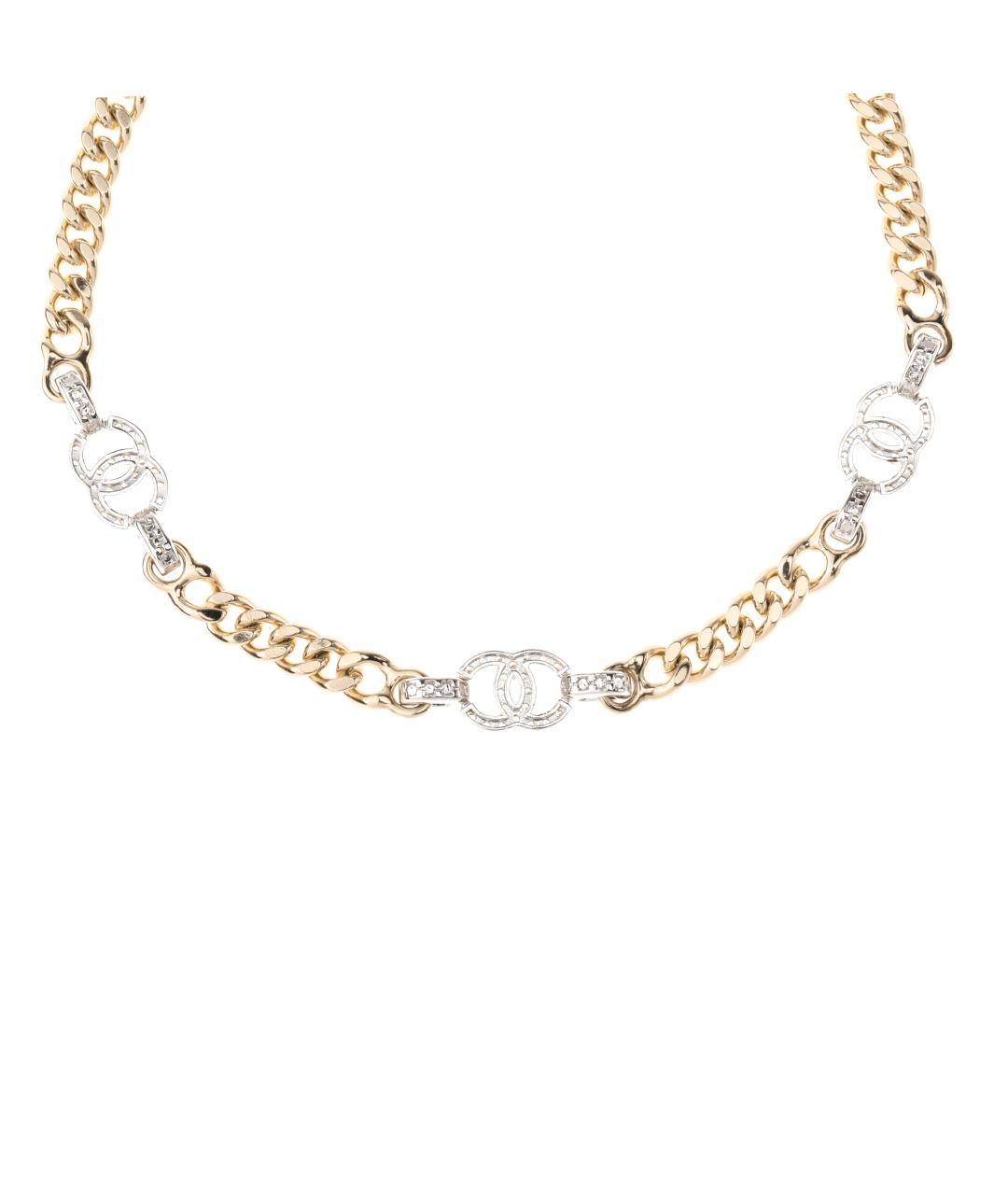 CHANEL Золотое латунное колье, фото 3