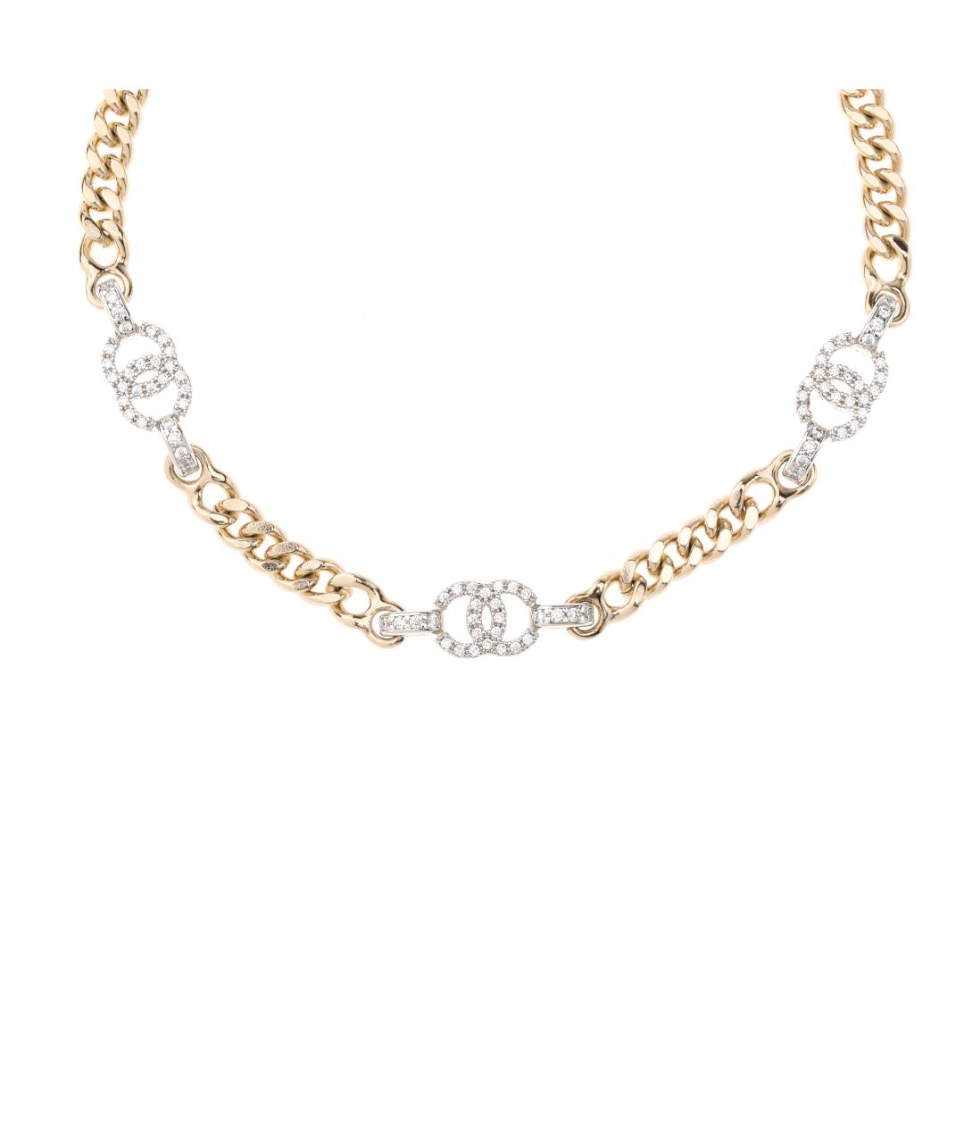 CHANEL Золотое латунное колье, фото 1