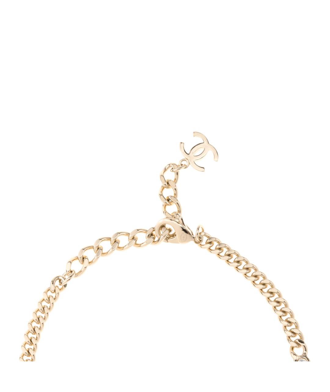 CHANEL Золотое латунное колье, фото 2