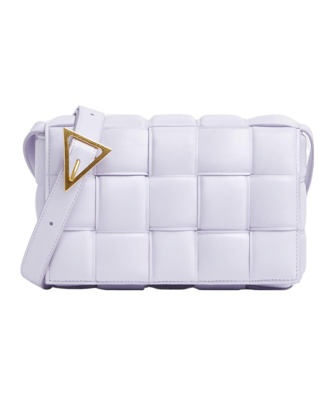 BOTTEGA VENETA Фиолетовая кожаная сумка через плечо, фото 3