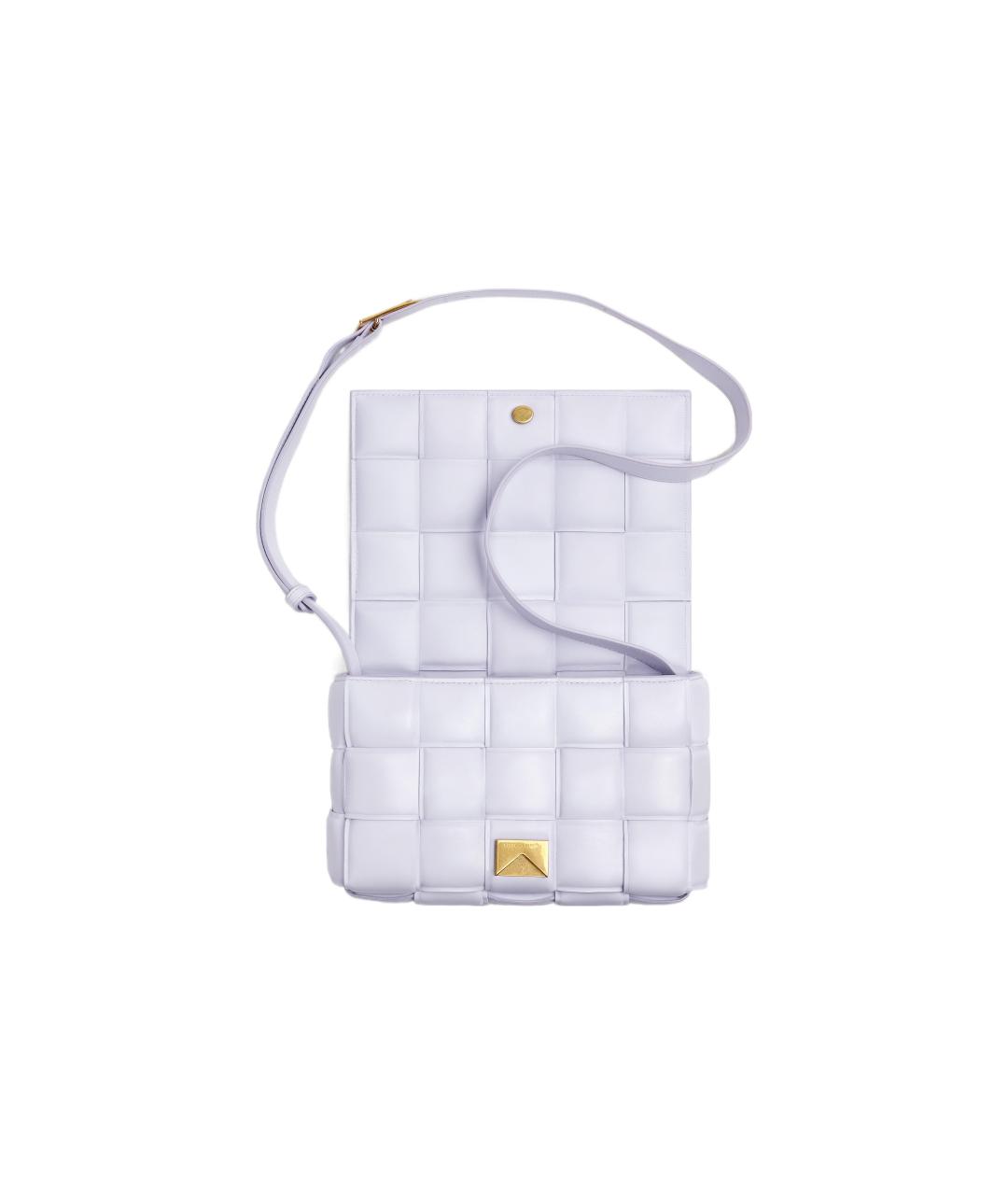BOTTEGA VENETA Фиолетовая кожаная сумка через плечо, фото 1
