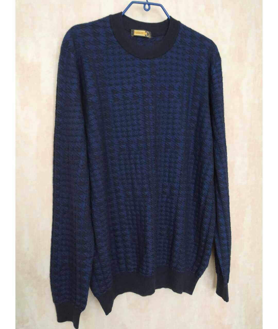 ZILLI Темно-синий кашемировый джемпер / свитер, фото 2