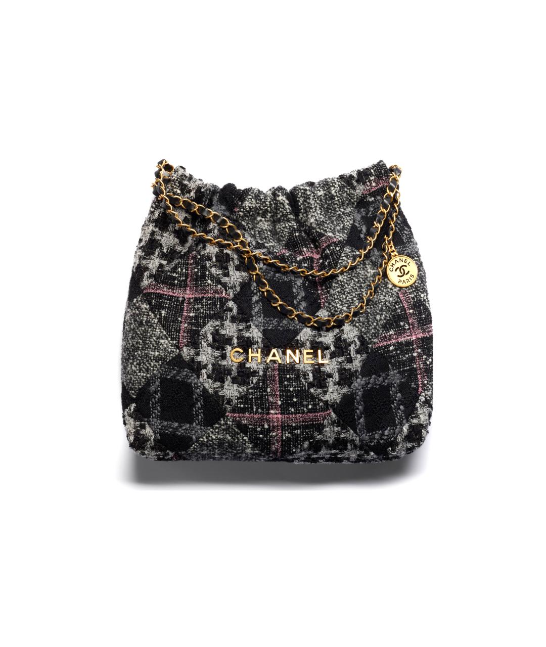 CHANEL Серая твидовая сумка через плечо, фото 1