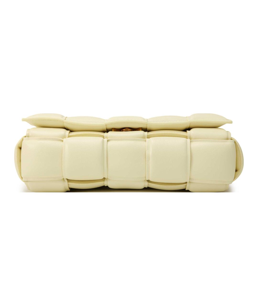 BOTTEGA VENETA Бежевая кожаная сумка через плечо, фото 5