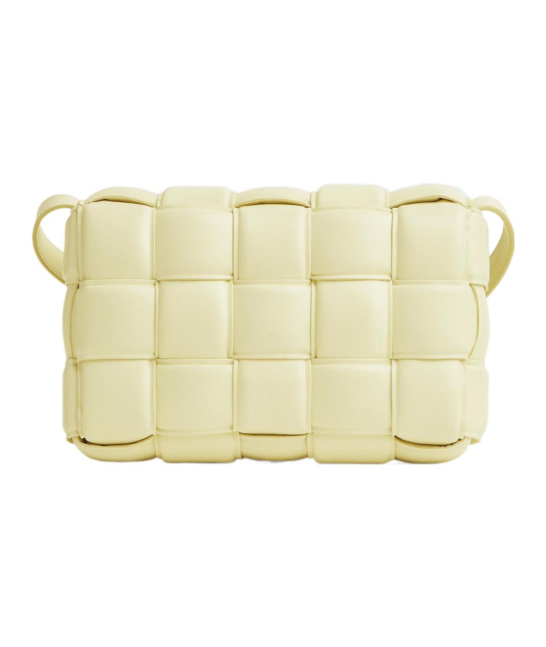 BOTTEGA VENETA Бежевая кожаная сумка через плечо, фото 7