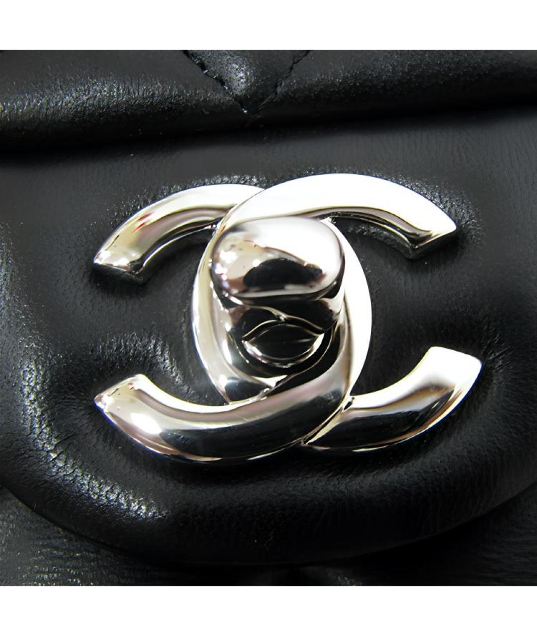 CHANEL Черная кожаная сумка через плечо, фото 4