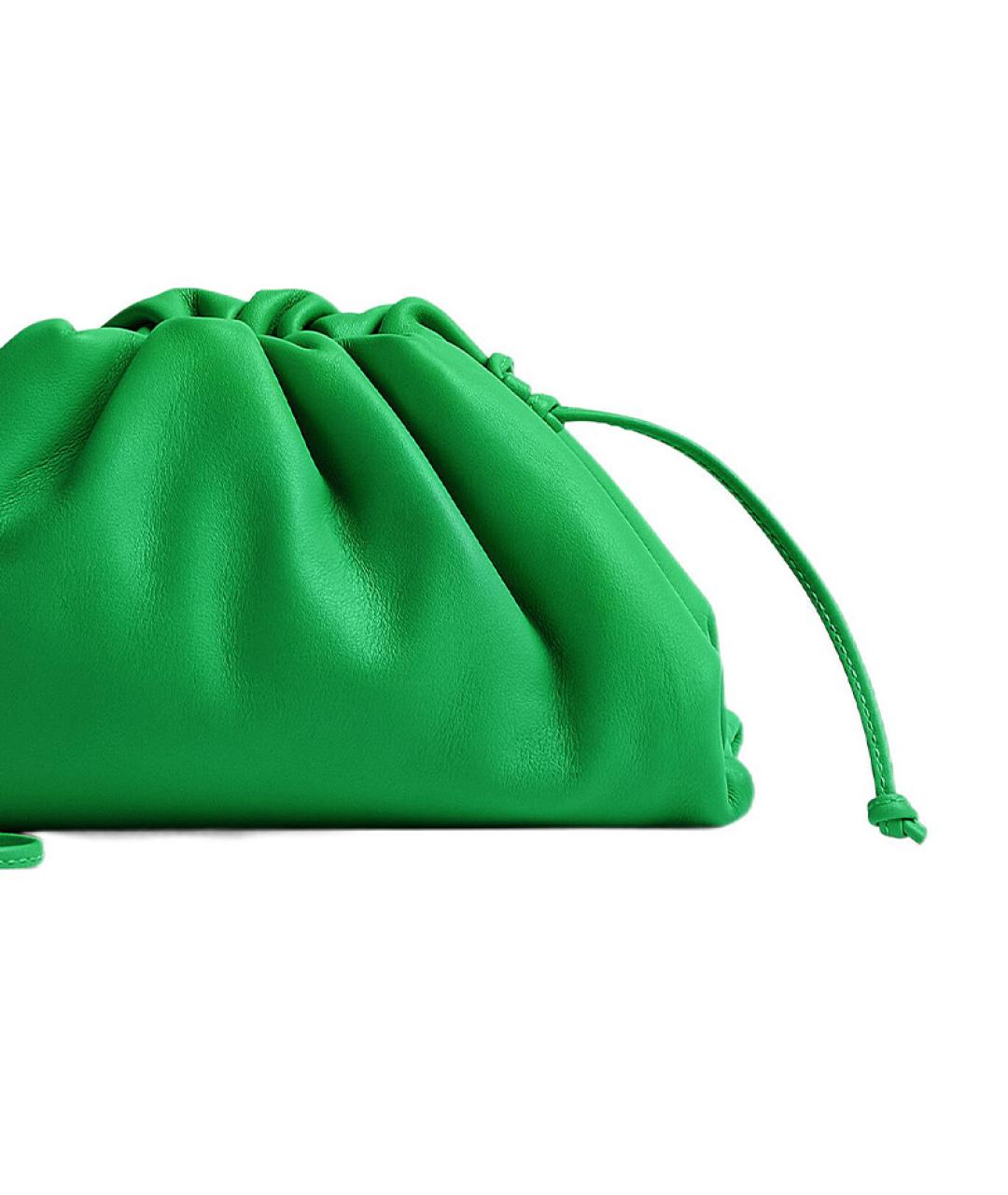 BOTTEGA VENETA Зеленая кожаная сумка через плечо, фото 5