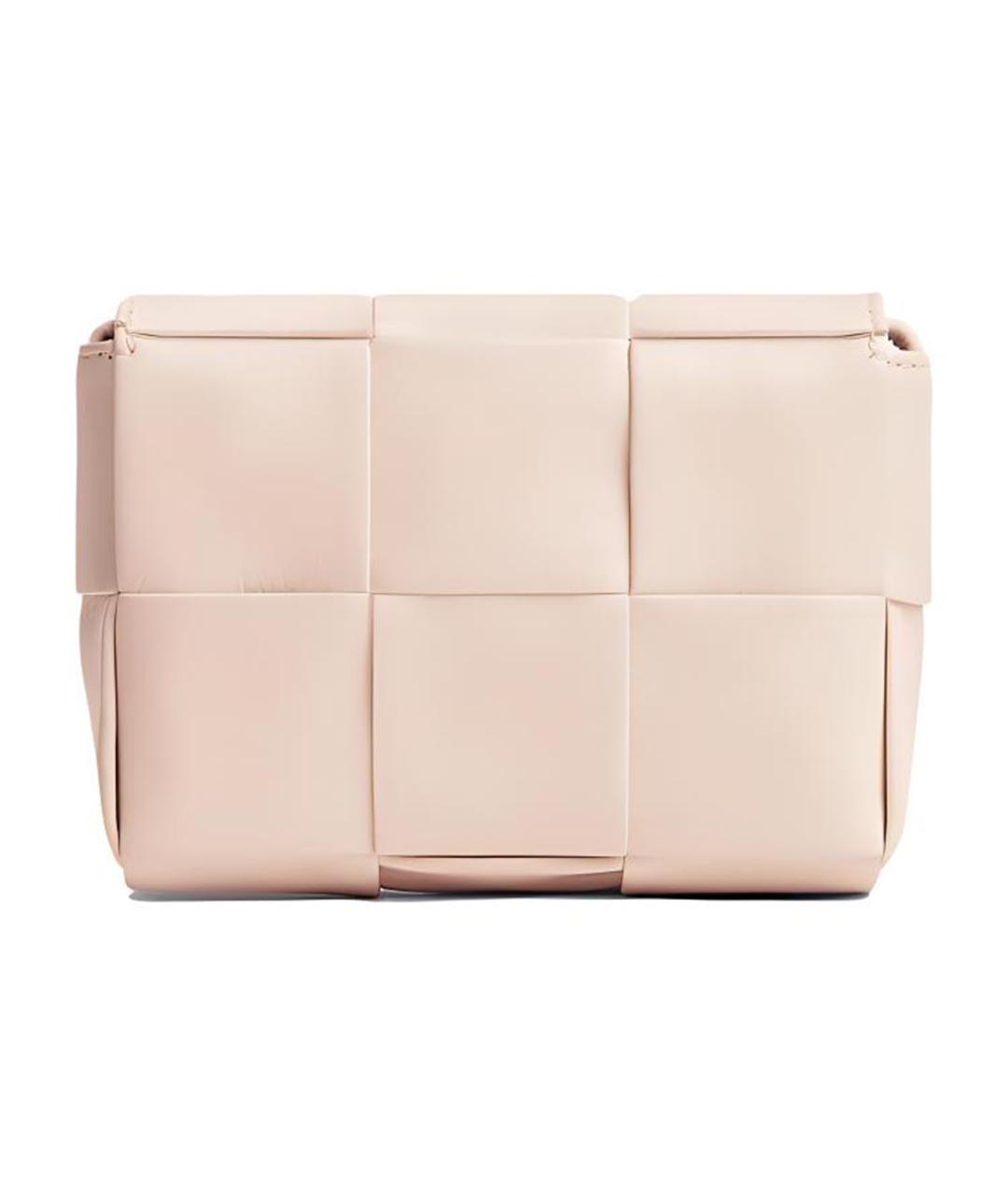 BOTTEGA VENETA Розовая кожаная сумка через плечо, фото 1