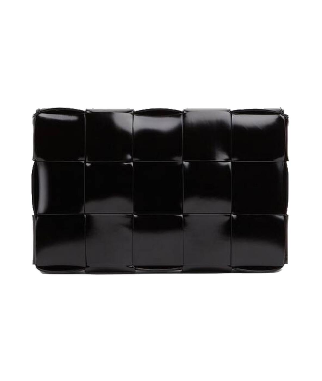 BOTTEGA VENETA Черная кожаная сумка через плечо, фото 1