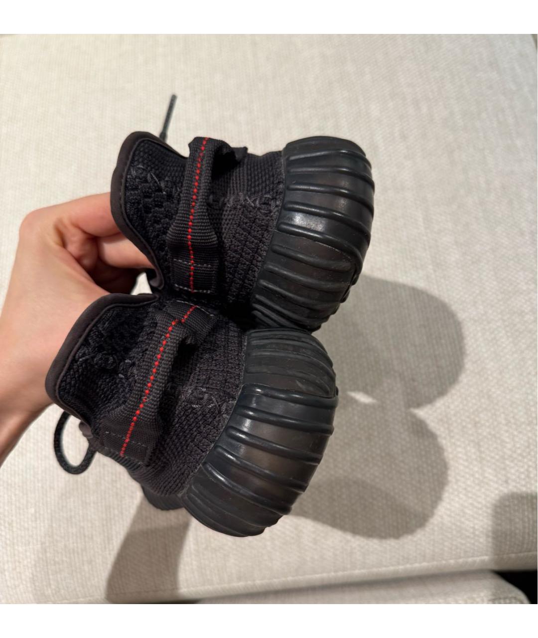 ADIDAS YEEZY Черные текстильные кроссовки, фото 4