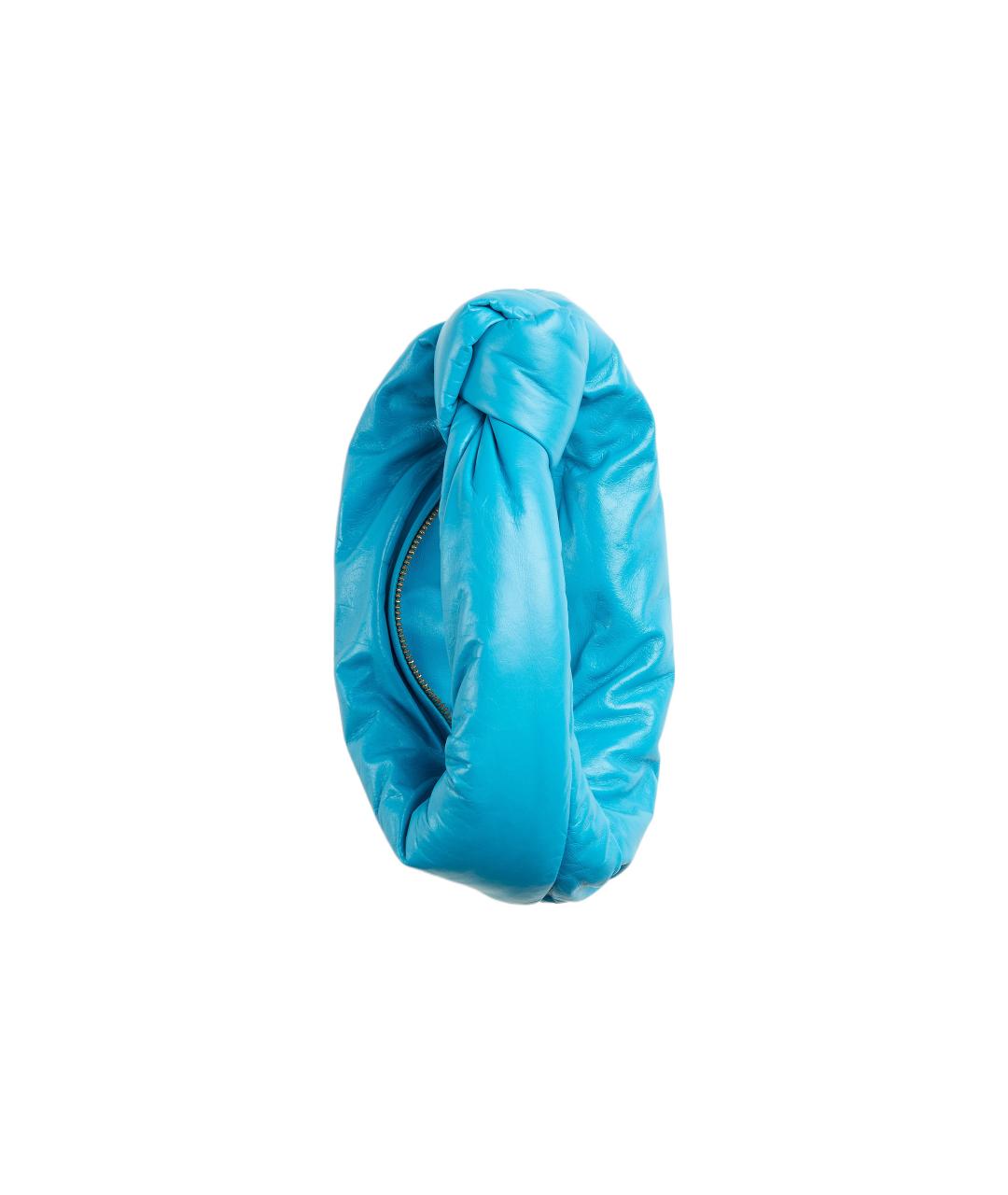 BOTTEGA VENETA Голубая сумка через плечо, фото 3