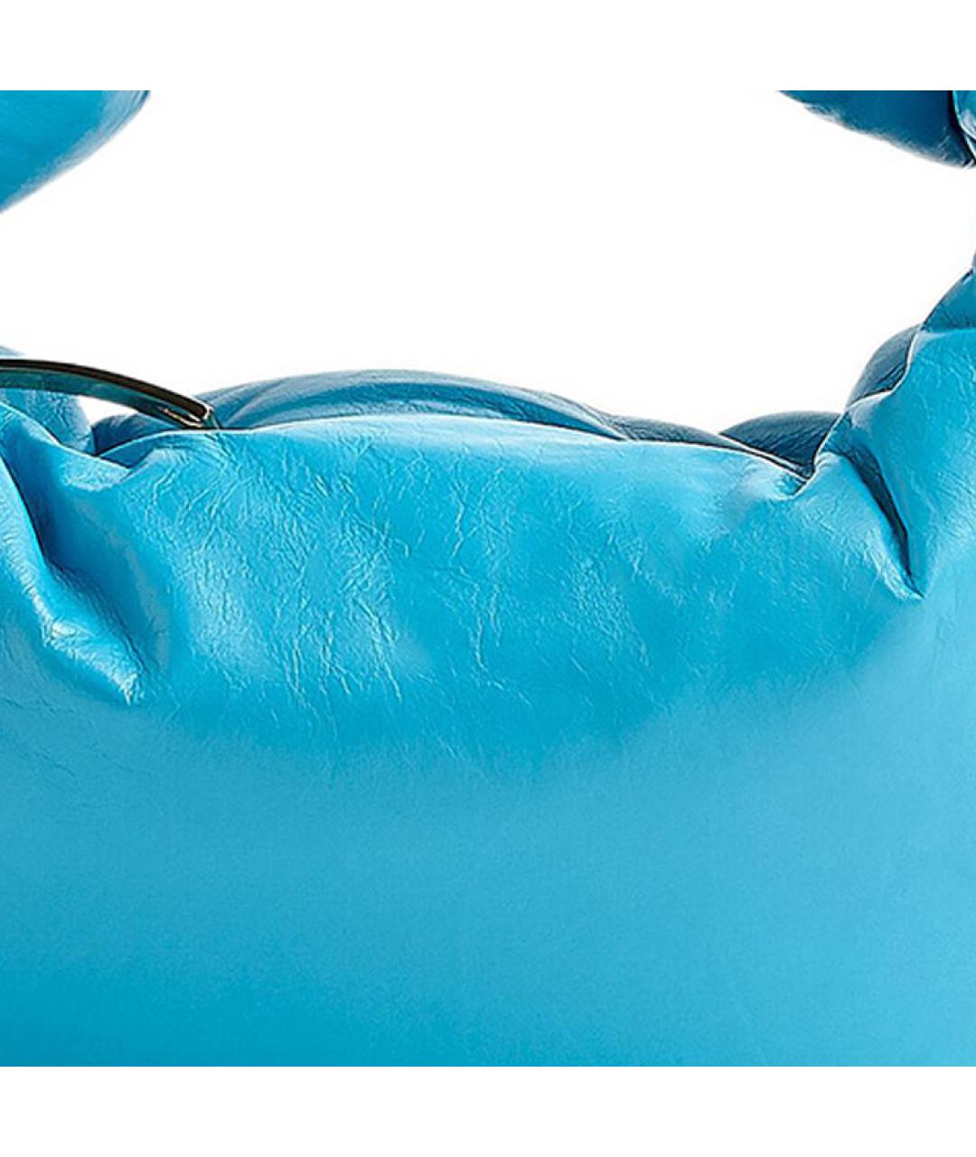 BOTTEGA VENETA Голубая сумка через плечо, фото 4